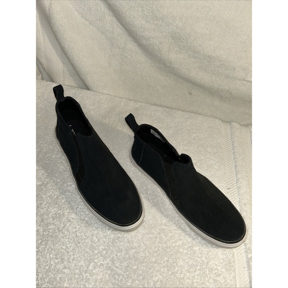 Tom's Bryce Women's Black Suede Hi-top Sneaker Bootie 9 1/2 M New - Picture 4 of 10